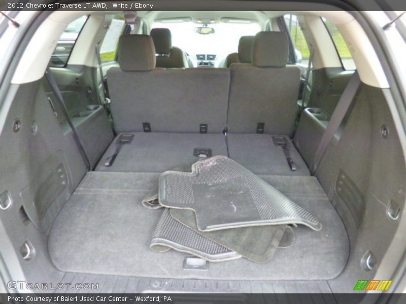 White / Ebony 2012 Chevrolet Traverse LT AWD