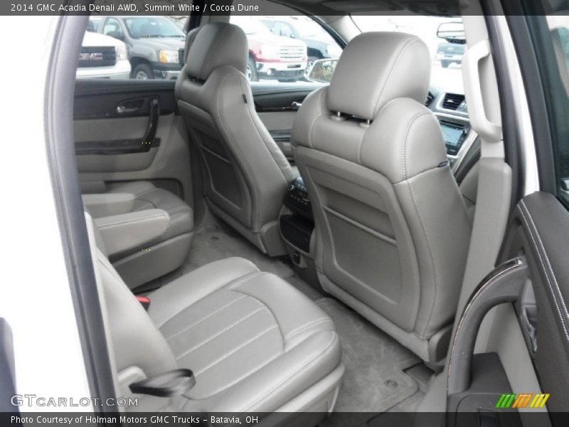 Summit White / Cocoa Dune 2014 GMC Acadia Denali AWD