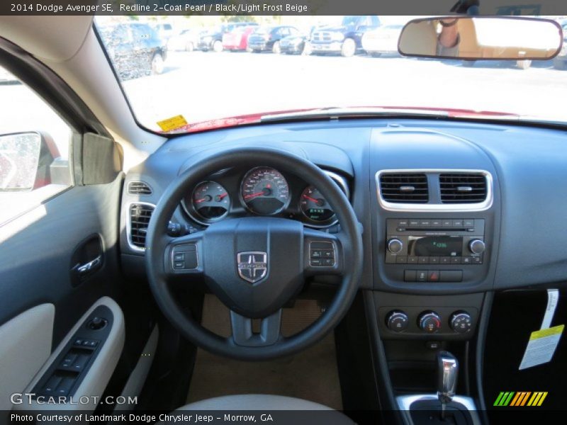 Redline 2-Coat Pearl / Black/Light Frost Beige 2014 Dodge Avenger SE