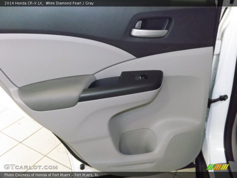 White Diamond Pearl / Gray 2014 Honda CR-V LX