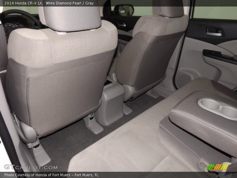 White Diamond Pearl / Gray 2014 Honda CR-V LX