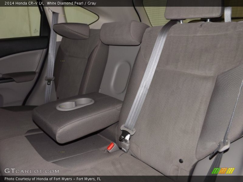 White Diamond Pearl / Gray 2014 Honda CR-V LX