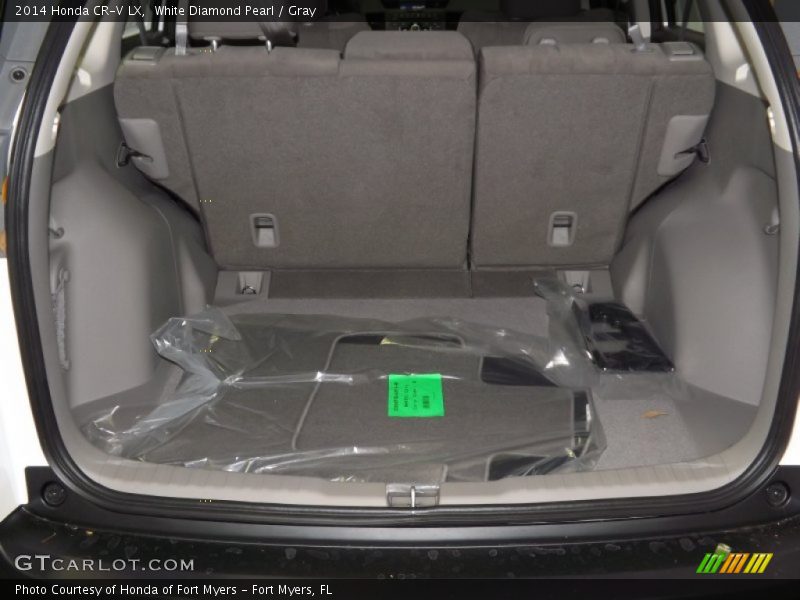 White Diamond Pearl / Gray 2014 Honda CR-V LX