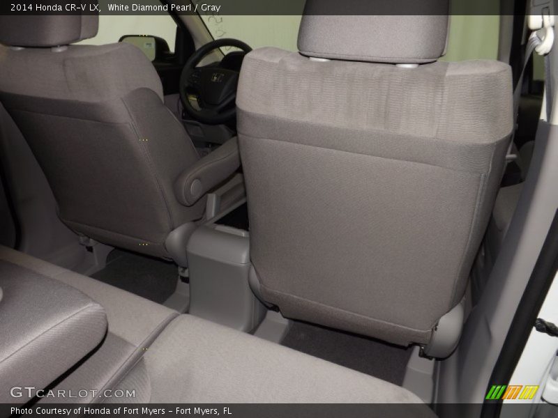 White Diamond Pearl / Gray 2014 Honda CR-V LX