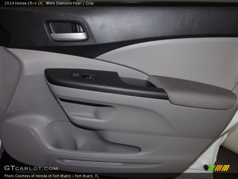 White Diamond Pearl / Gray 2014 Honda CR-V LX