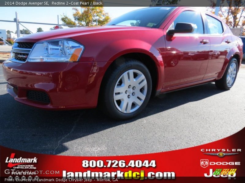 Redline 2-Coat Pearl / Black 2014 Dodge Avenger SE