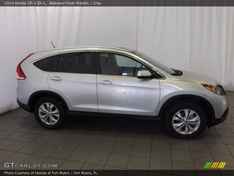 Alabaster Silver Metallic / Gray 2014 Honda CR-V EX-L
