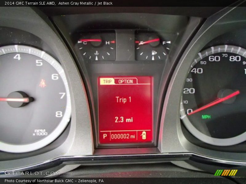 Ashen Gray Metallic / Jet Black 2014 GMC Terrain SLE AWD