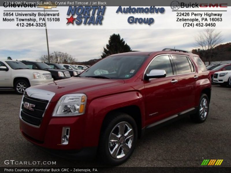 Crystal Red Tintcoat / Jet Black 2014 GMC Terrain SLE AWD