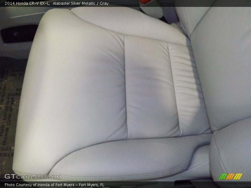 Alabaster Silver Metallic / Gray 2014 Honda CR-V EX-L