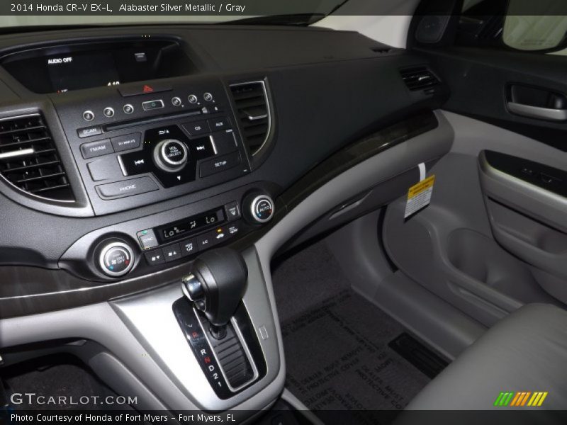 Alabaster Silver Metallic / Gray 2014 Honda CR-V EX-L