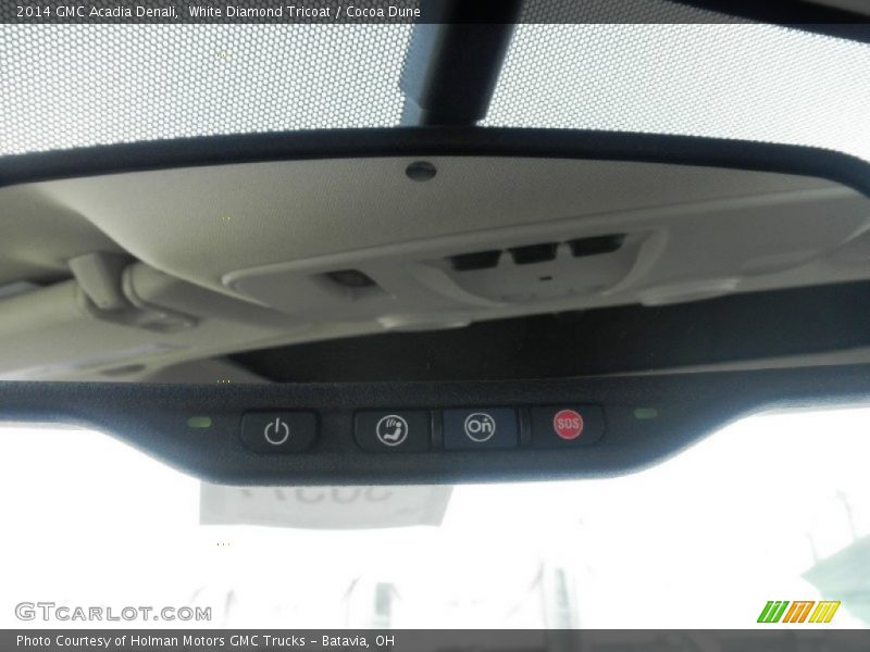 White Diamond Tricoat / Cocoa Dune 2014 GMC Acadia Denali