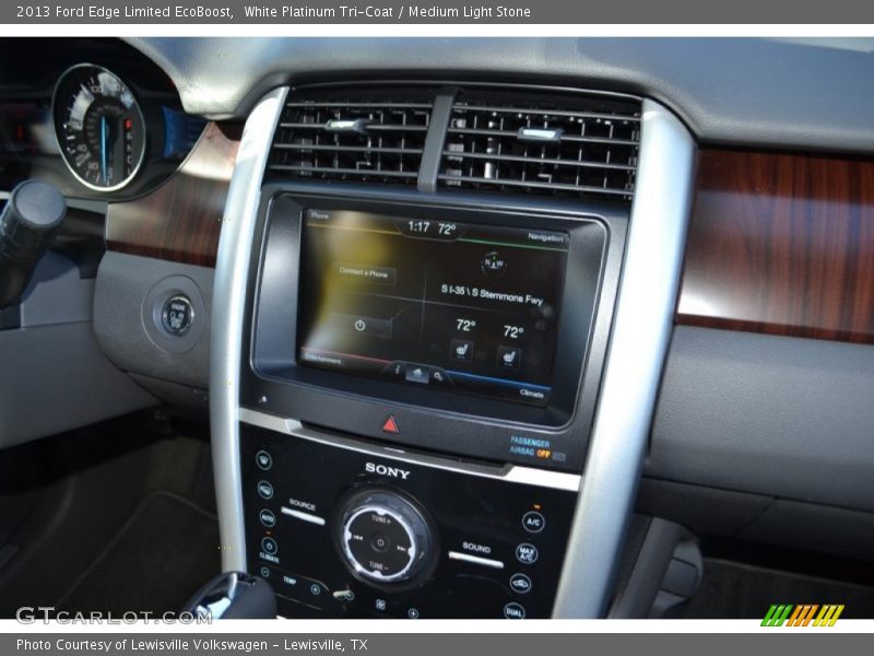 White Platinum Tri-Coat / Medium Light Stone 2013 Ford Edge Limited EcoBoost