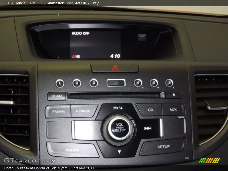 Alabaster Silver Metallic / Gray 2014 Honda CR-V EX-L