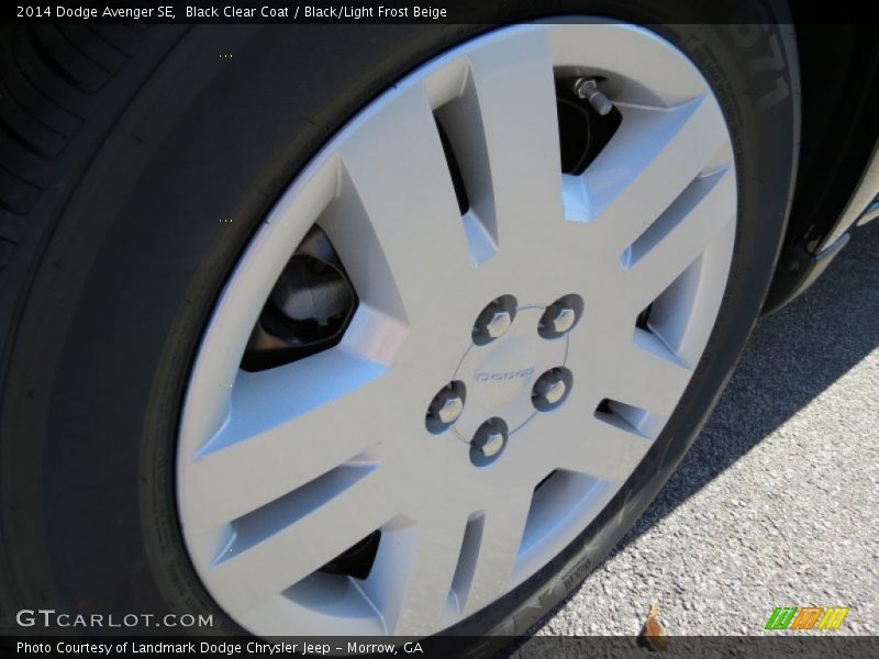 Black Clear Coat / Black/Light Frost Beige 2014 Dodge Avenger SE