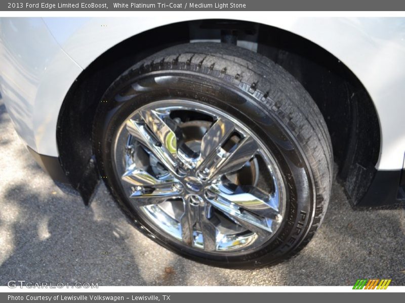 White Platinum Tri-Coat / Medium Light Stone 2013 Ford Edge Limited EcoBoost