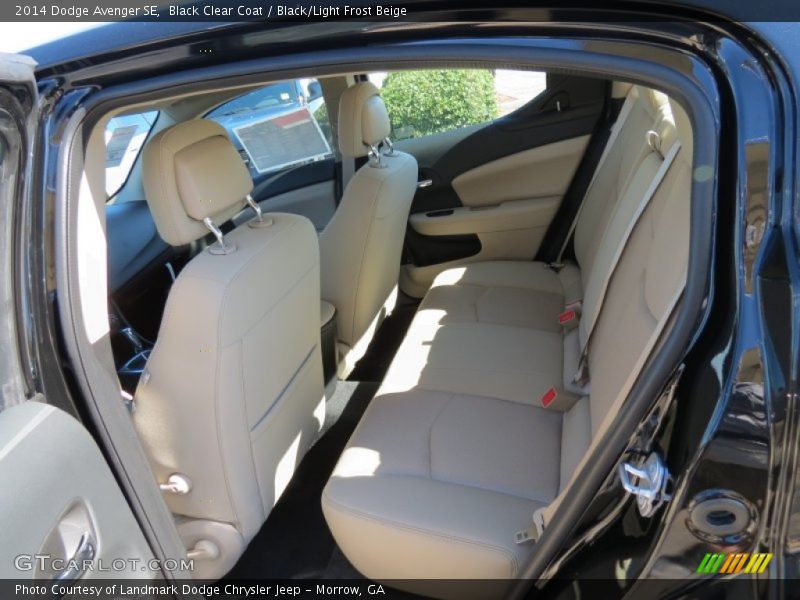 Black Clear Coat / Black/Light Frost Beige 2014 Dodge Avenger SE
