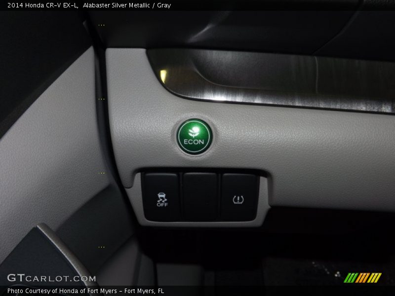 Alabaster Silver Metallic / Gray 2014 Honda CR-V EX-L