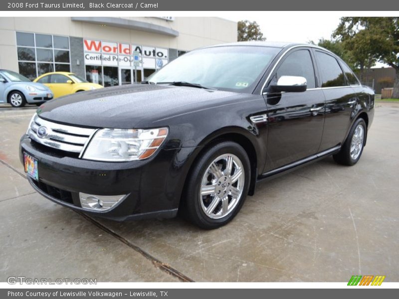Black Clearcoat / Camel 2008 Ford Taurus Limited