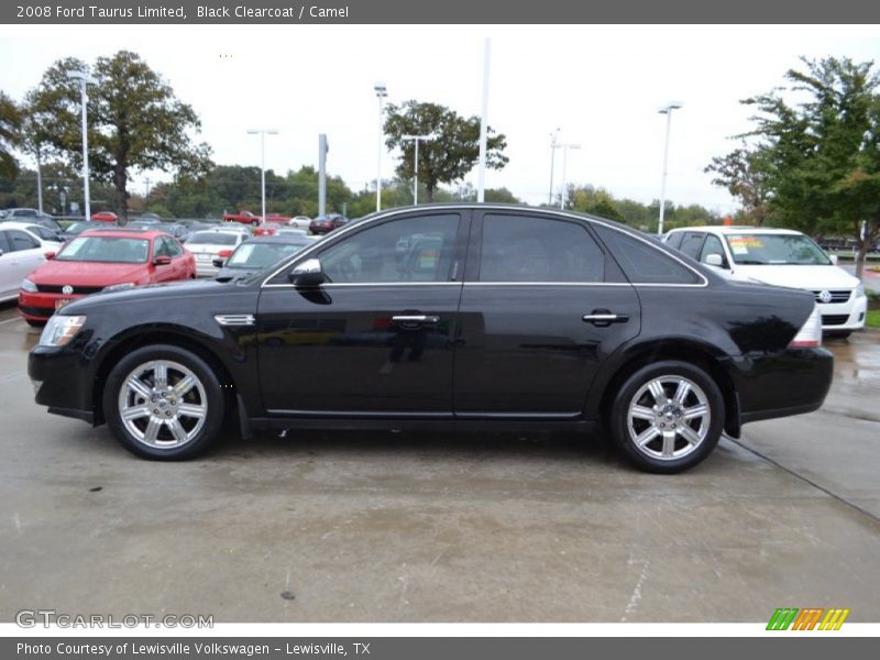 Black Clearcoat / Camel 2008 Ford Taurus Limited