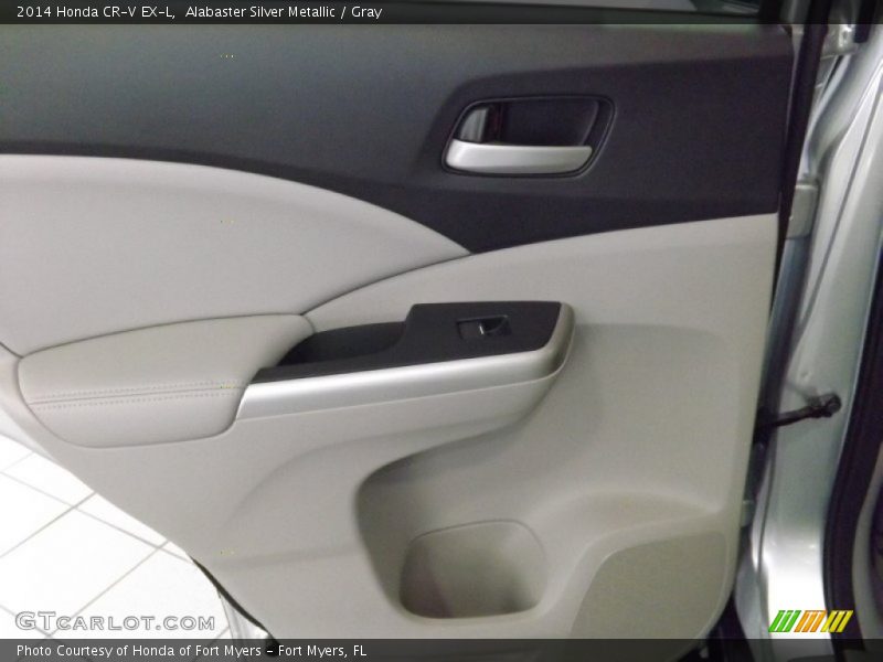 Alabaster Silver Metallic / Gray 2014 Honda CR-V EX-L