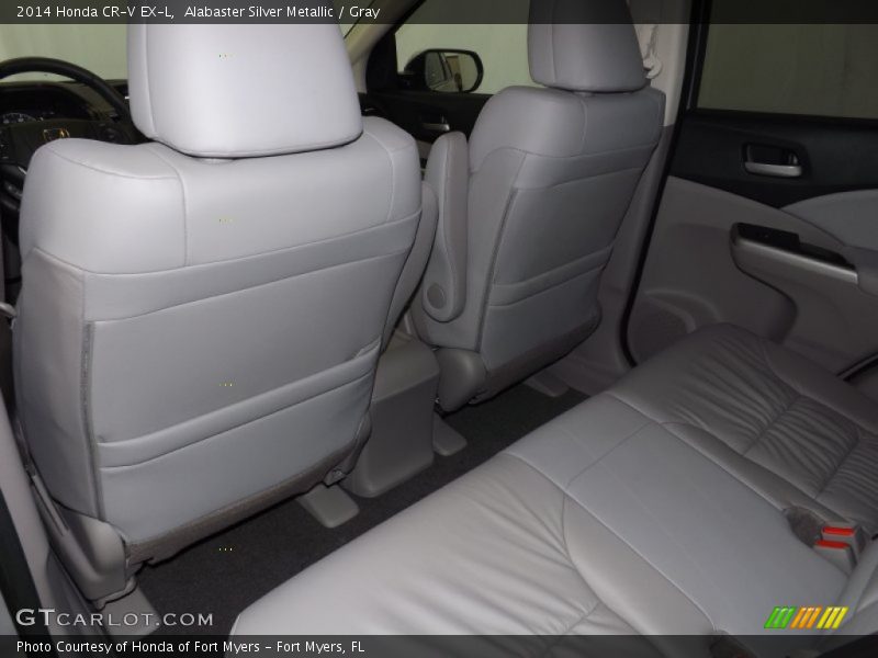 Alabaster Silver Metallic / Gray 2014 Honda CR-V EX-L