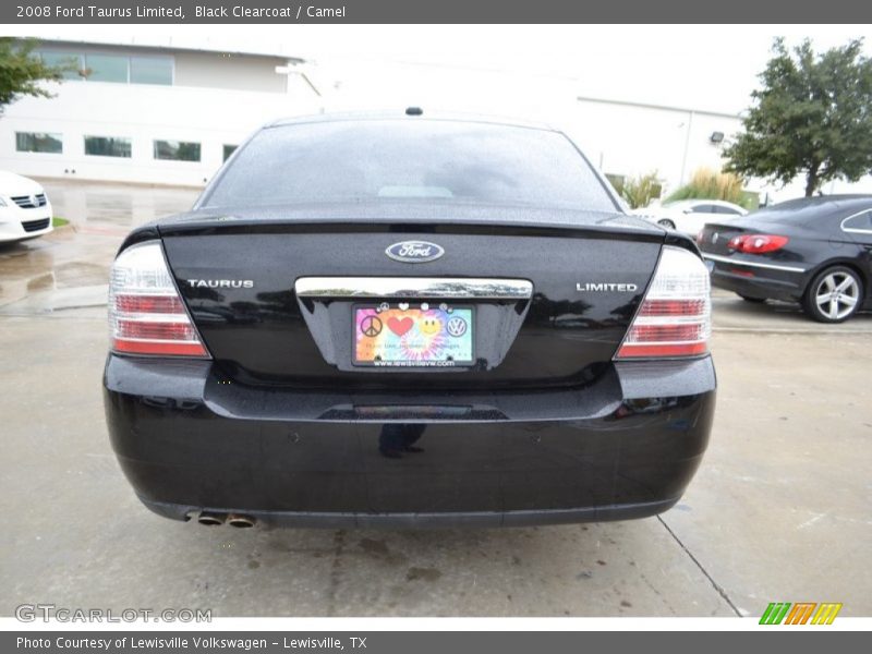 Black Clearcoat / Camel 2008 Ford Taurus Limited