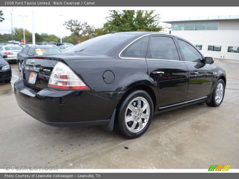 Black Clearcoat / Camel 2008 Ford Taurus Limited