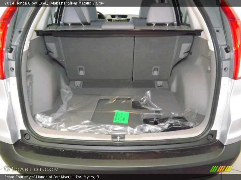 Alabaster Silver Metallic / Gray 2014 Honda CR-V EX-L