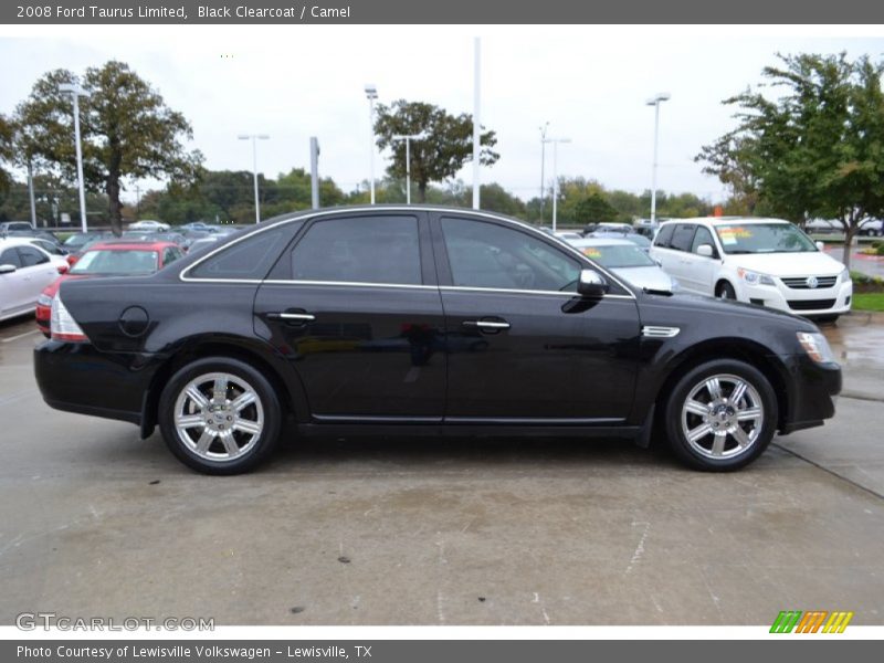 Black Clearcoat / Camel 2008 Ford Taurus Limited