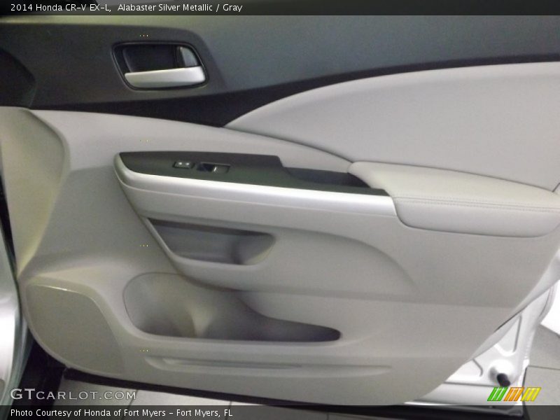 Alabaster Silver Metallic / Gray 2014 Honda CR-V EX-L