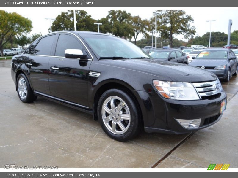 Black Clearcoat / Camel 2008 Ford Taurus Limited