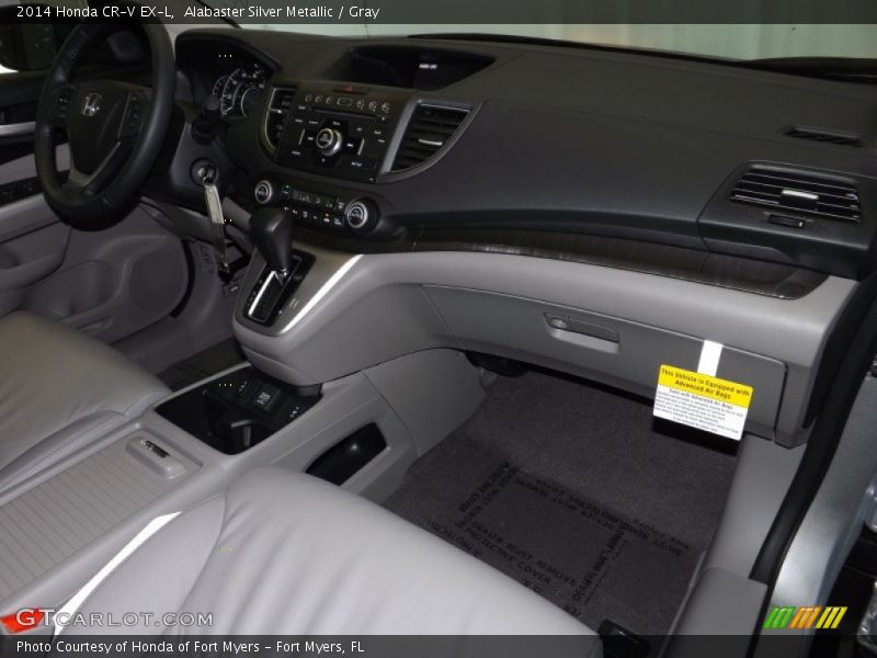 Alabaster Silver Metallic / Gray 2014 Honda CR-V EX-L