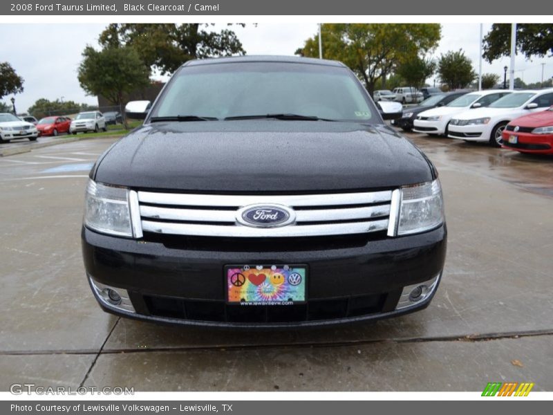 Black Clearcoat / Camel 2008 Ford Taurus Limited