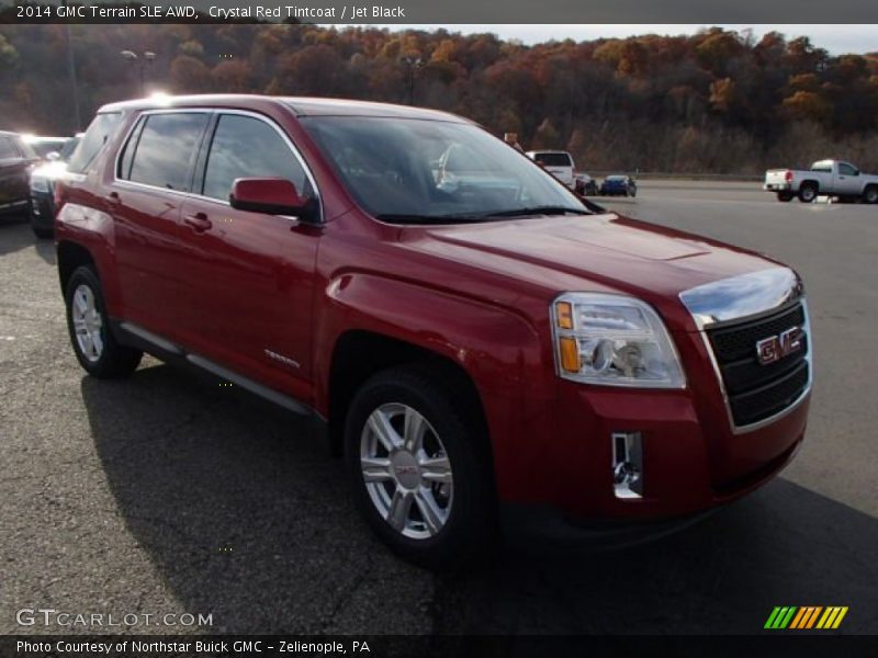 Crystal Red Tintcoat / Jet Black 2014 GMC Terrain SLE AWD