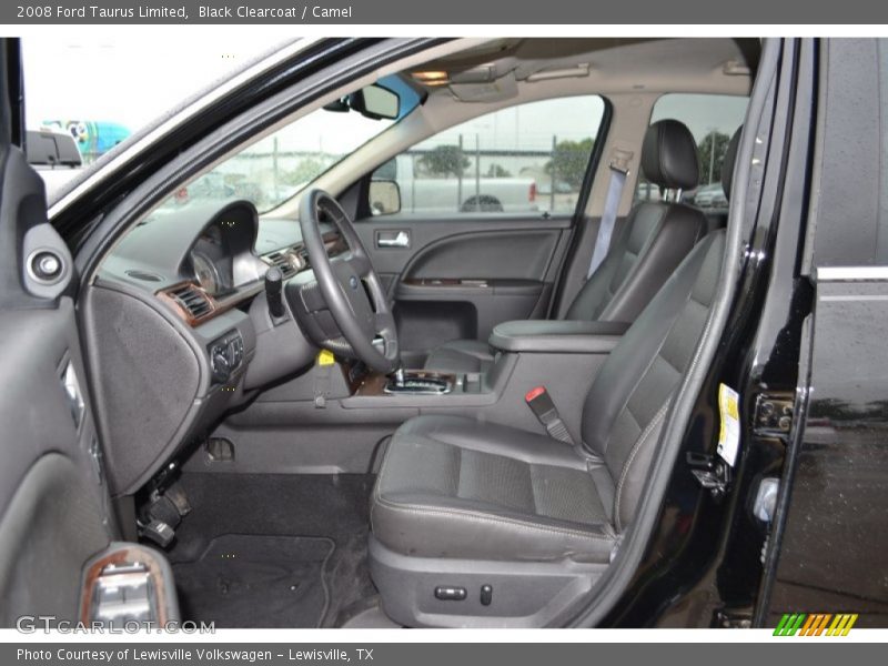 Black Clearcoat / Camel 2008 Ford Taurus Limited