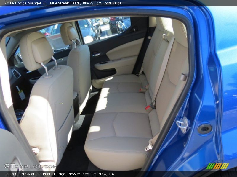 Blue Streak Pearl / Black/Light Frost Beige 2014 Dodge Avenger SE