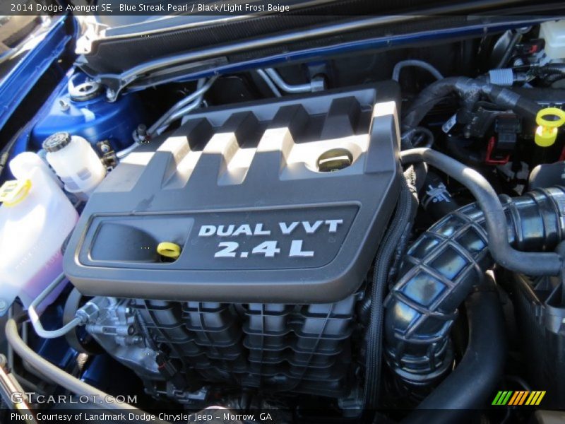 Blue Streak Pearl / Black/Light Frost Beige 2014 Dodge Avenger SE