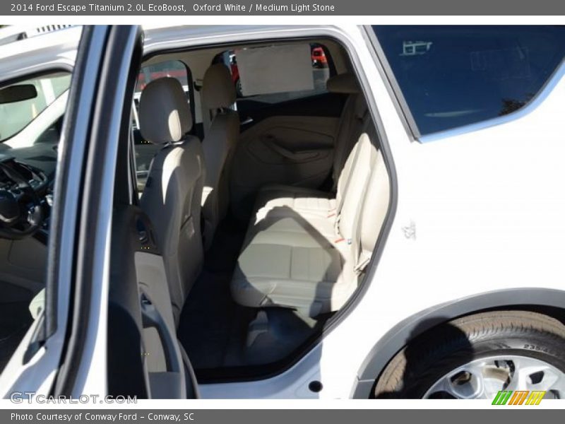 Oxford White / Medium Light Stone 2014 Ford Escape Titanium 2.0L EcoBoost