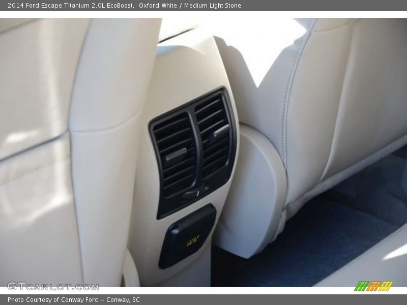 Oxford White / Medium Light Stone 2014 Ford Escape Titanium 2.0L EcoBoost