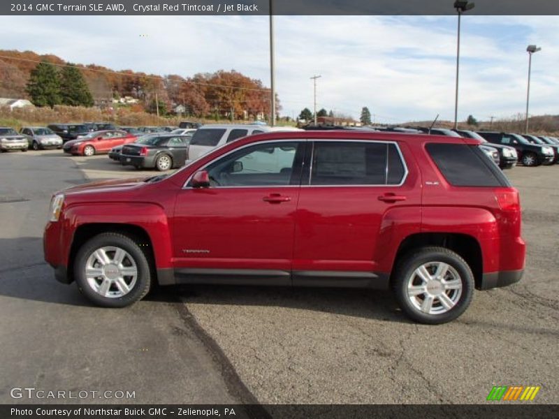 Crystal Red Tintcoat / Jet Black 2014 GMC Terrain SLE AWD