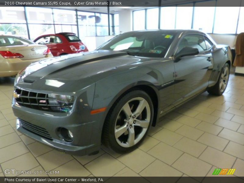 Cyber Gray Metallic / Black 2010 Chevrolet Camaro SS/RS Coupe