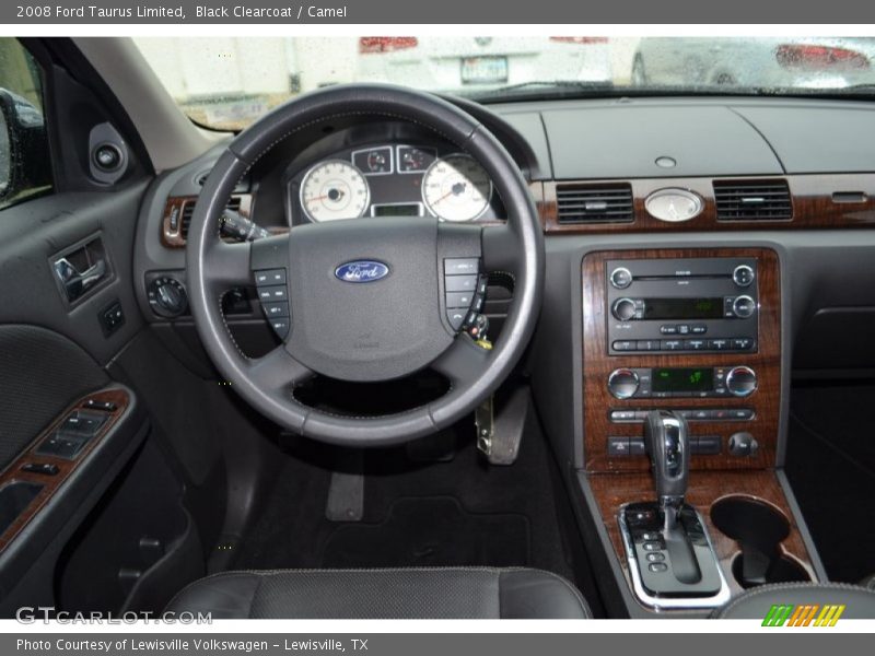 Black Clearcoat / Camel 2008 Ford Taurus Limited