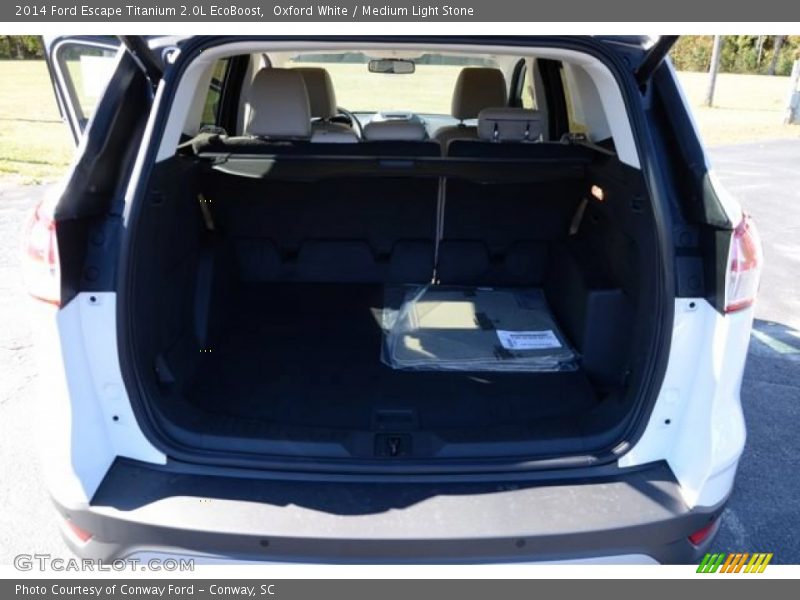 Oxford White / Medium Light Stone 2014 Ford Escape Titanium 2.0L EcoBoost