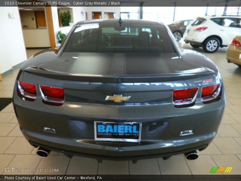 Cyber Gray Metallic / Black 2010 Chevrolet Camaro SS/RS Coupe