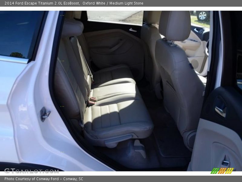 Oxford White / Medium Light Stone 2014 Ford Escape Titanium 2.0L EcoBoost