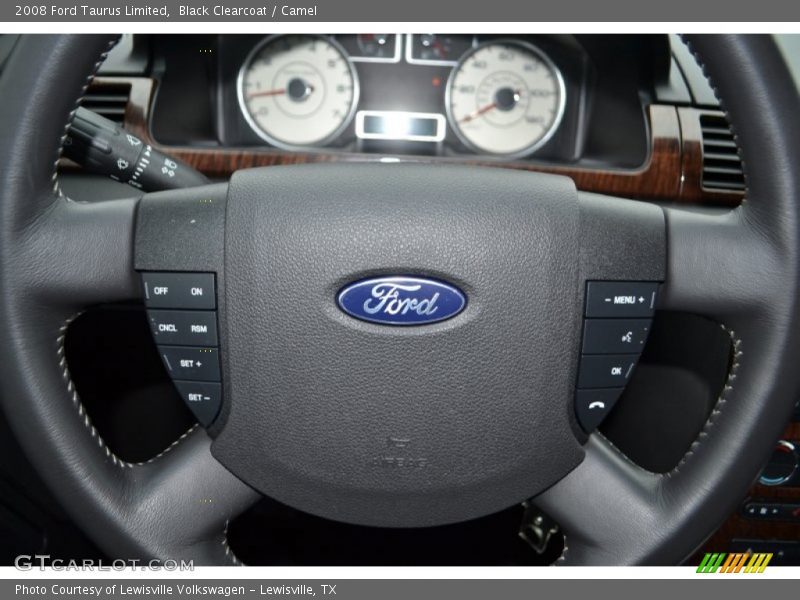 Black Clearcoat / Camel 2008 Ford Taurus Limited