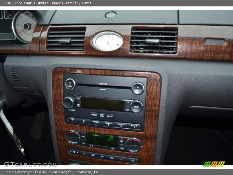 Black Clearcoat / Camel 2008 Ford Taurus Limited