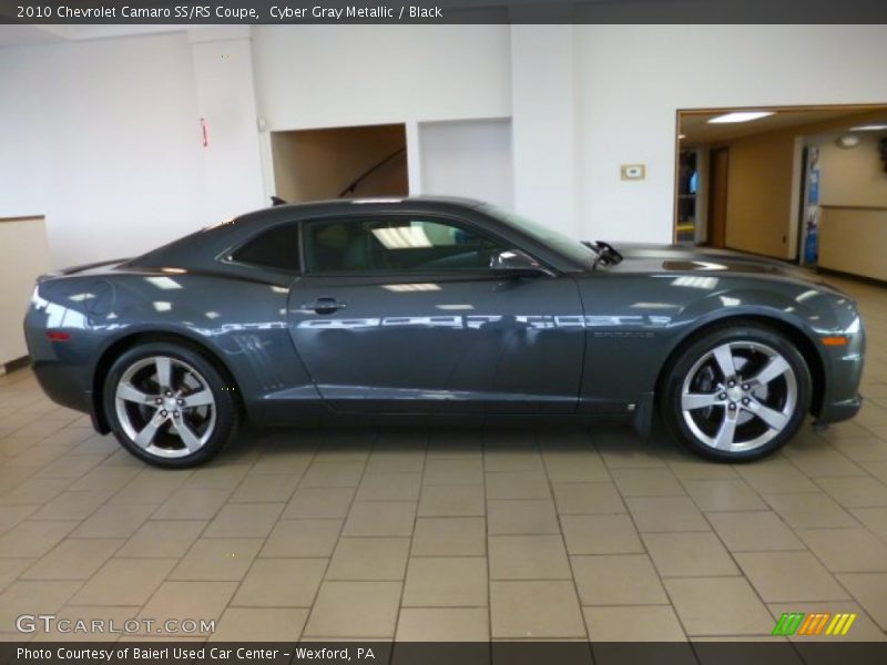Cyber Gray Metallic / Black 2010 Chevrolet Camaro SS/RS Coupe