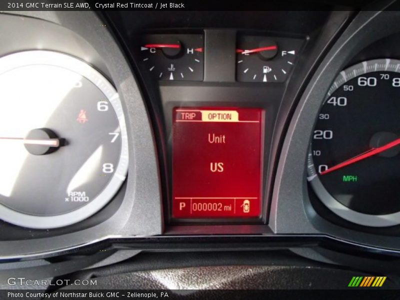 Crystal Red Tintcoat / Jet Black 2014 GMC Terrain SLE AWD